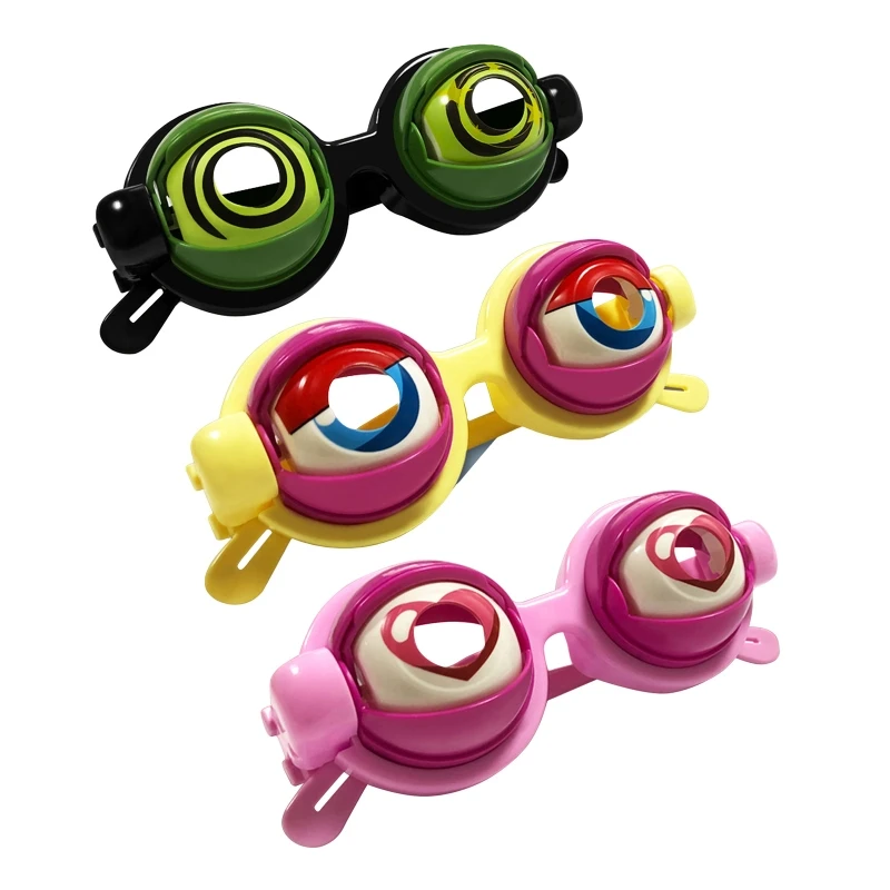 

Новинка Сумасшедший креативный глаз детская вечевечерние Смешные розыгрыши очки Новинка очки игрушка для вечерние НКИ подарки детям на де...