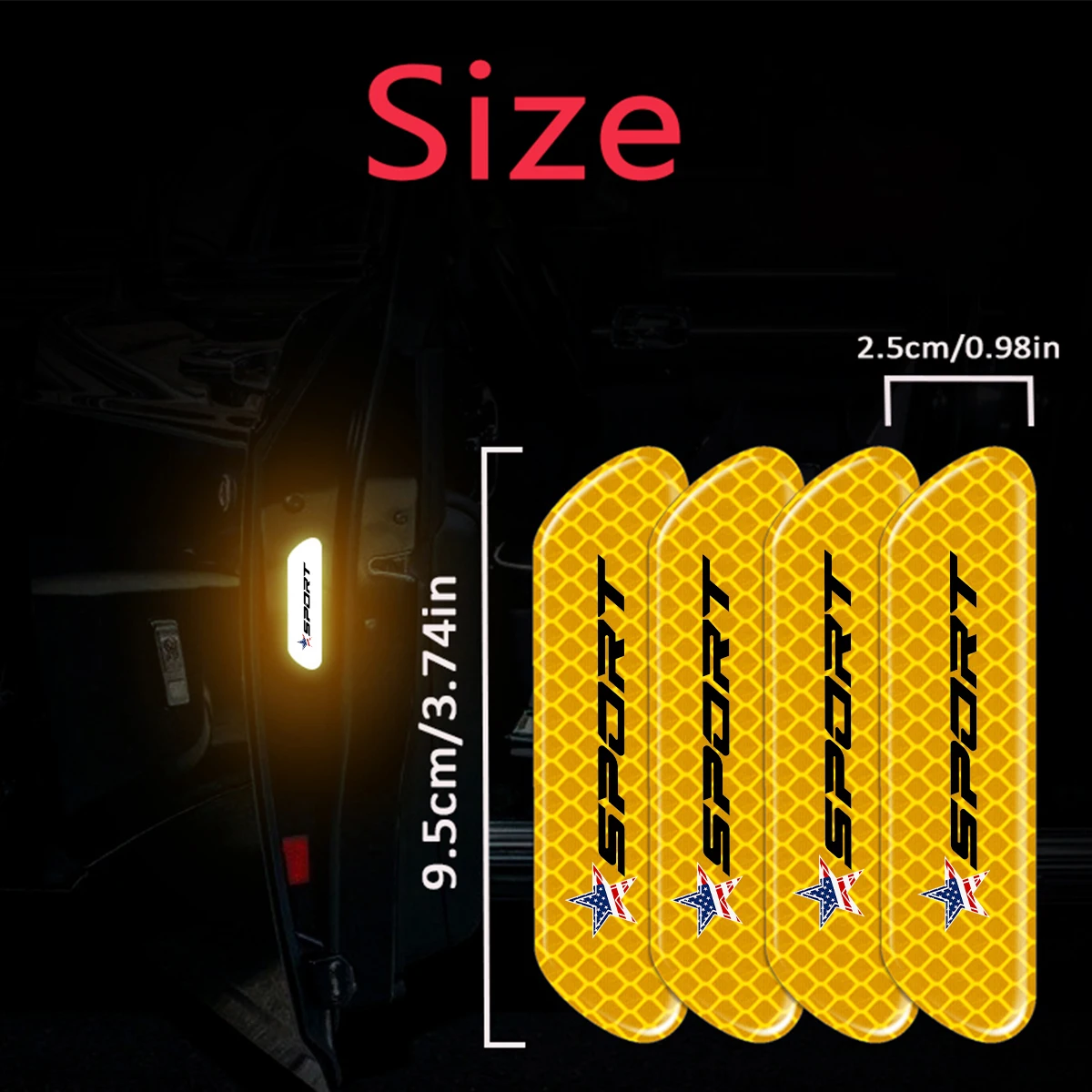 Светоотражающие Наклейки Для Открытой Двери Автомобиля Видимость Безопасности