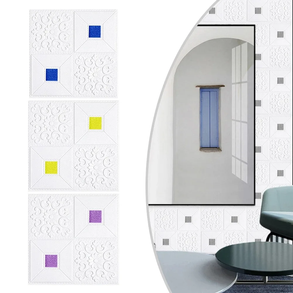 35x35 см-10 шт. водостойкая самоклеящаяся Настенная Наклейка в виде кирпичной плитки