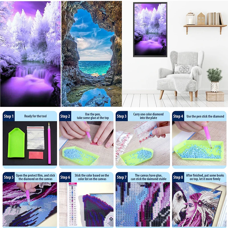 

Набор для алмазной живописи «Водопад», 40 Х70 см