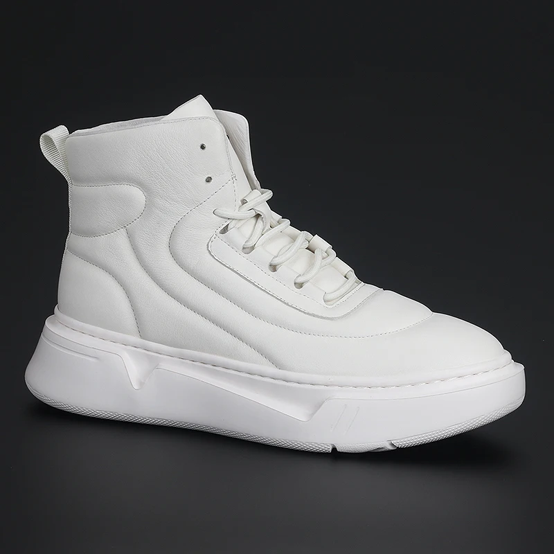 

Мужские кожаные туфли на шнуровке, удобные спортивные туфли, толстая нескользящая подошва, на шнуровке, повседневная обувь в британском стиле