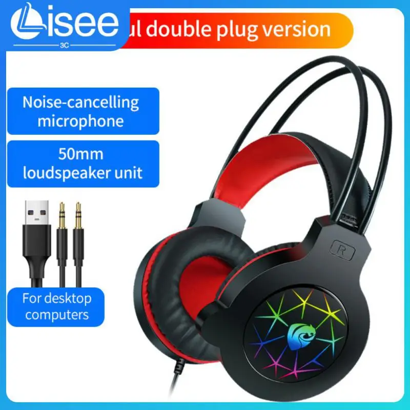 

4d Sound Effects Surround Sound Stereo Wired Earphones Noise-reducing Headphone With Microphone Gaming Headsets Game Component
