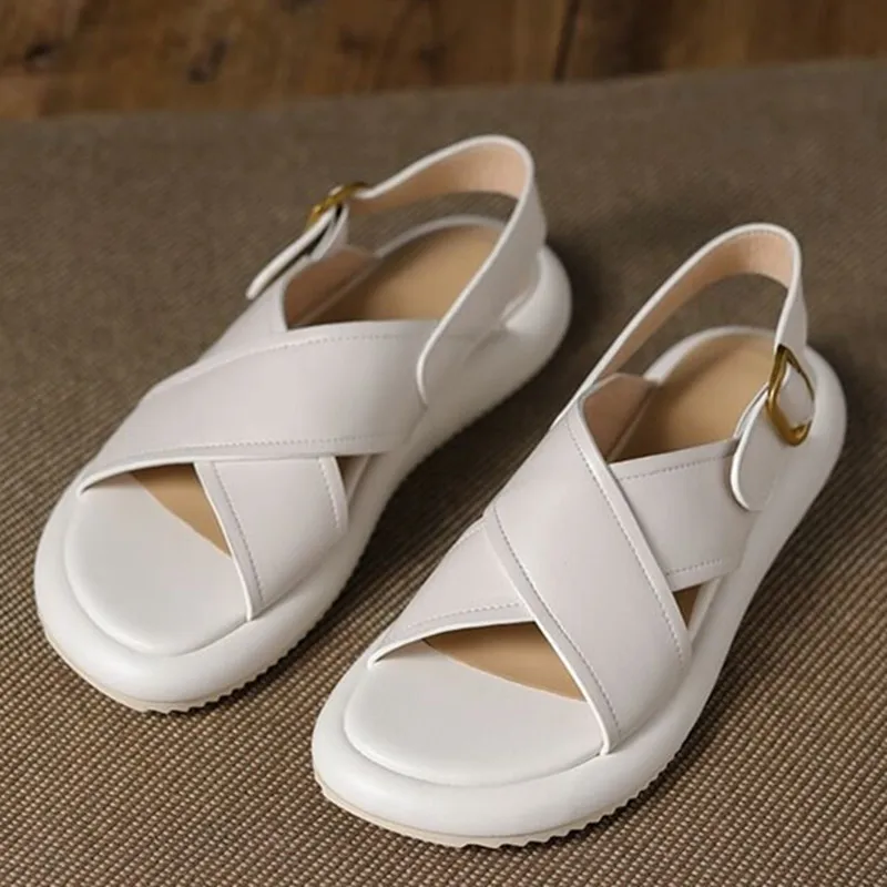 

New 2022 Women's Wedge Heel Platform Sandals Ladies Outdoor Beach Sandals Band Designer Shoes Comfort Sandals Women Summer