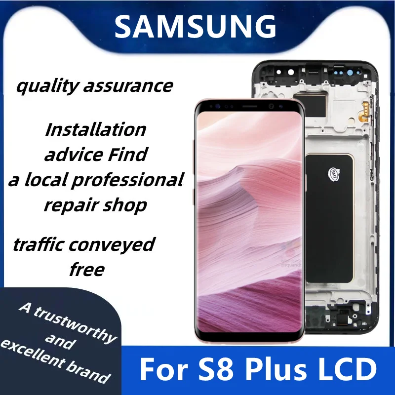 

100% протестированный 6,2 "; Для Samsung Galaxy S8 plus, ЖК-дисплей, сенсорная панель, дигитайзер, G950, G950F, G955fd, G955F, G955, ЖК-экран с рамкой