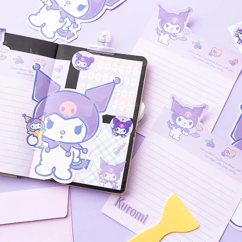 8 наборов/партия конверт Sanrio Melody Kuromi милые похвалки праздничные сообщения