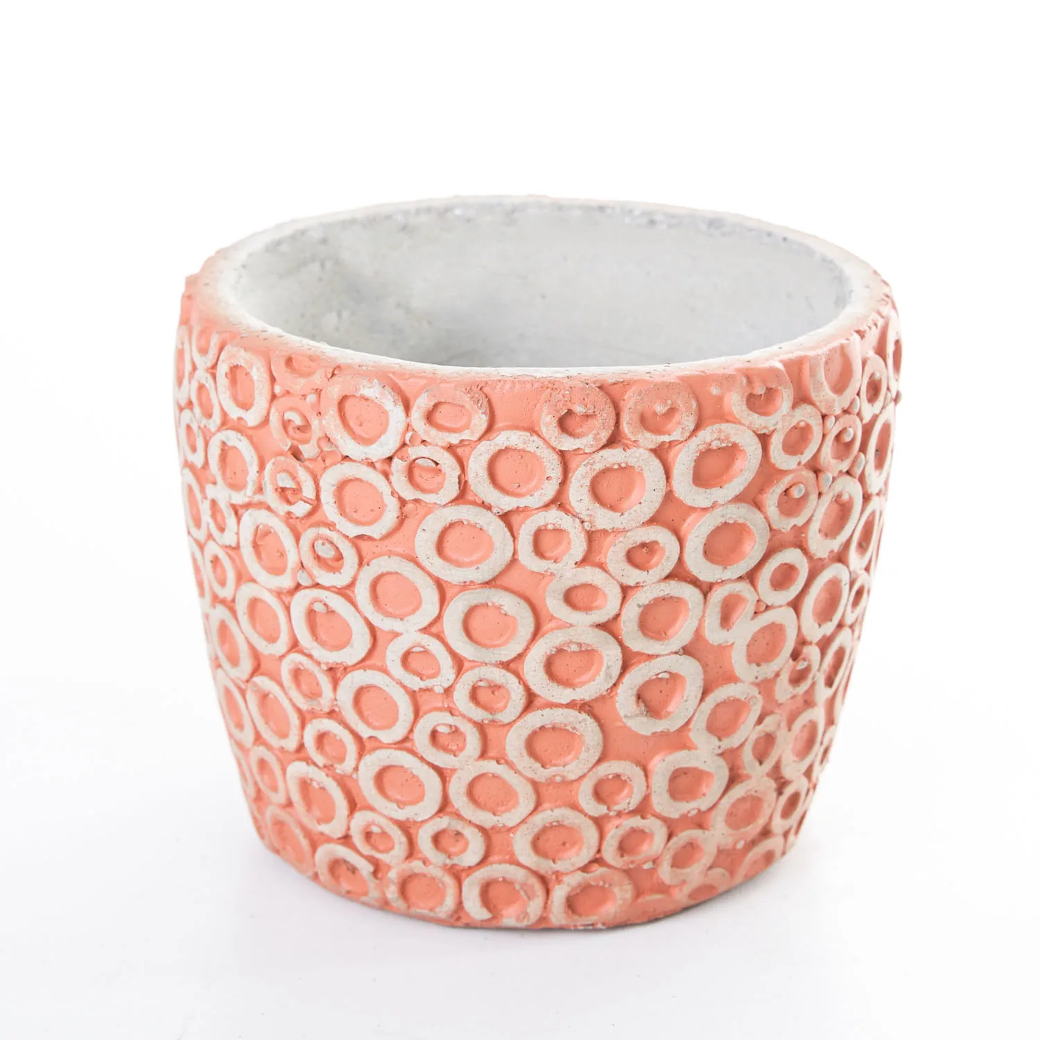 

Veramaya ring patterned tile color concrete flower pot 14,5x Cm