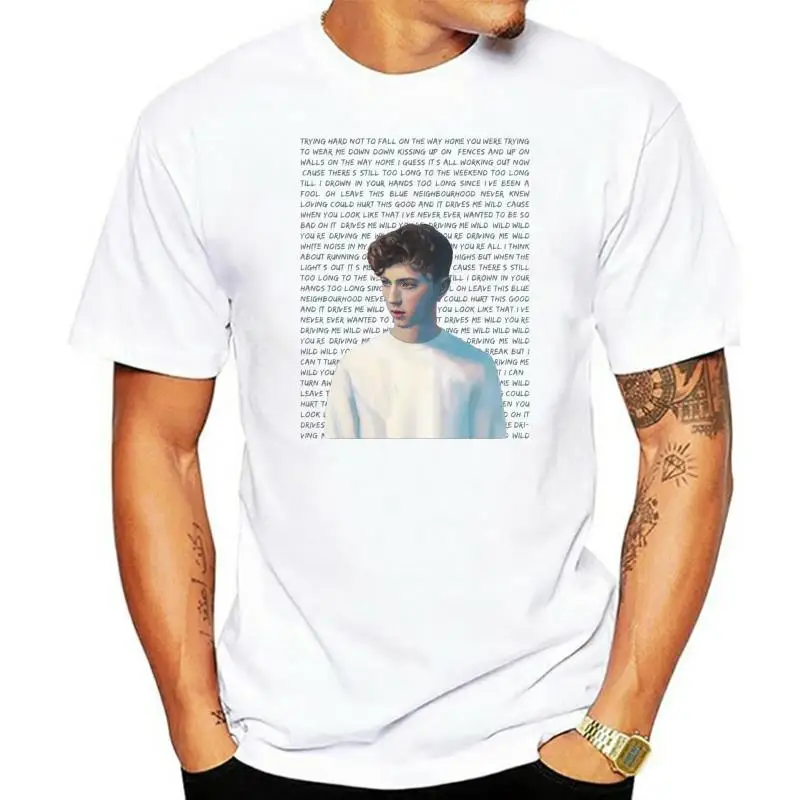 

YangCH Troye Sivan Trying Hard Not To Fall Cotton Short Sleeve Round Neck T-Shirt Hot New 2022 Summer Fashion T Shirts