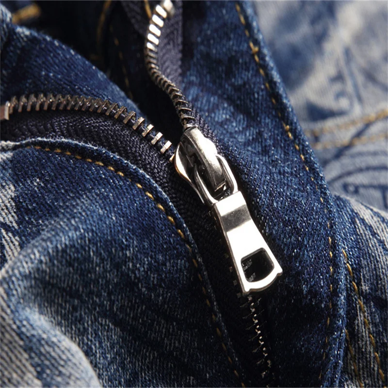 Men's Clothing Casual Trendy Streetwear Denim Oversize Pants Wide Leg Stretch Trousers Motorcycle Vintage Biker Baggy Jeans Male