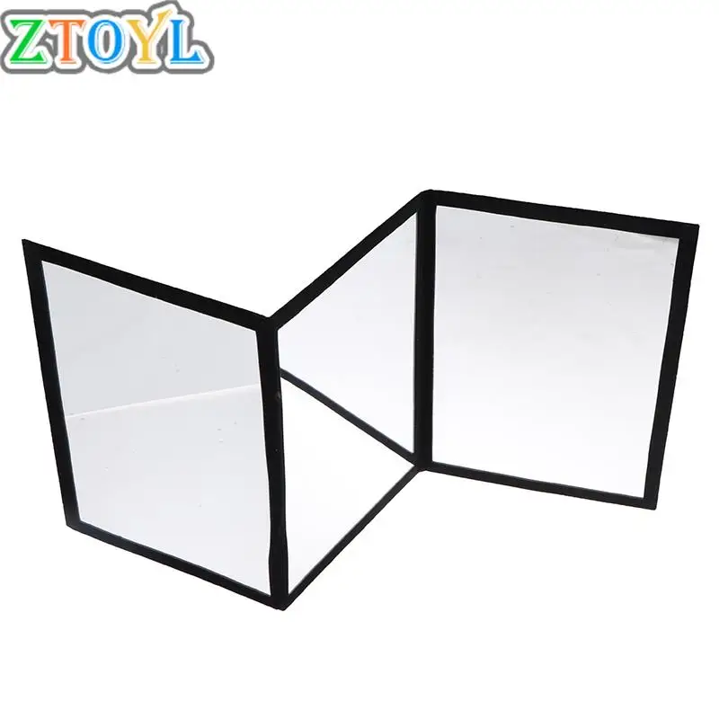 

3-Way Mirror for Practice Poker Coin Technique Card Pad Magic Props Accessories