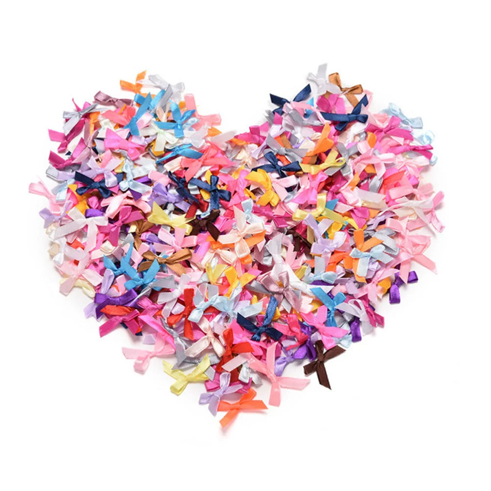 

Bow Bows Ribbon Satin Bowknot Craft Gift Diy Mini Tie Ribbons Wrapping Hair Ornaments Fabric Embellishments Crafts Gifts Flowers
