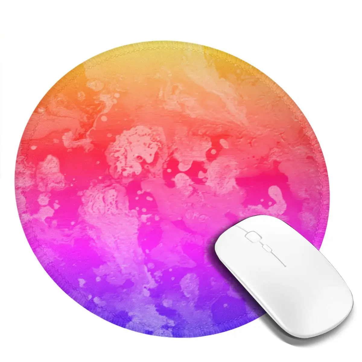 

Neon Paint Print Mouse Pad Rainbow Haze Soft Best Mousepad Office Print Armrest Rubber Mouse Mat