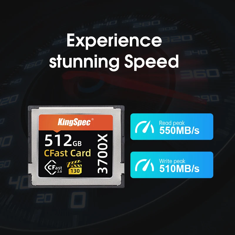 KingSpec компактная флеш-карта CFast 2 0 512 ГБ 256 1 ТБ карта памяти 525 МБ/с./с для Full HD 3D 4K