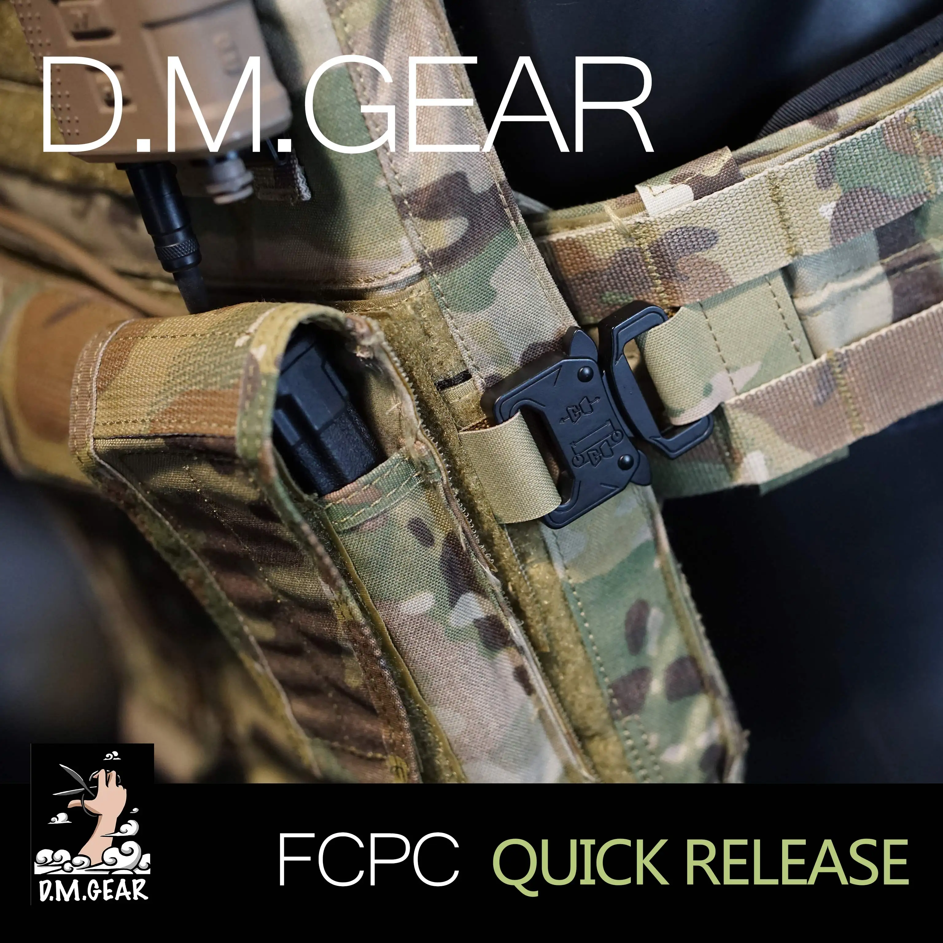 

Outdoor Hunting Cam FCPC AVS SPC Vest Quick Release Buckle Metal Cobra Buckle Compatible with TMC FERRO Outdoor Tactical Hunting