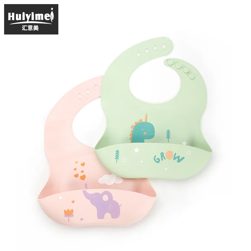 

Cartoon silicone baby bib Children's eating three-dimensional waterproof bib Children's saliva bib Baby bib Household