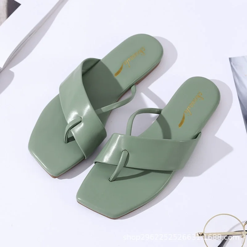 Woman Slipper Summer Fashion Casual Non-Slip Couple Flip Flops Breathable Beach Elegant Ladies Single Shoes Comfortable Slippper