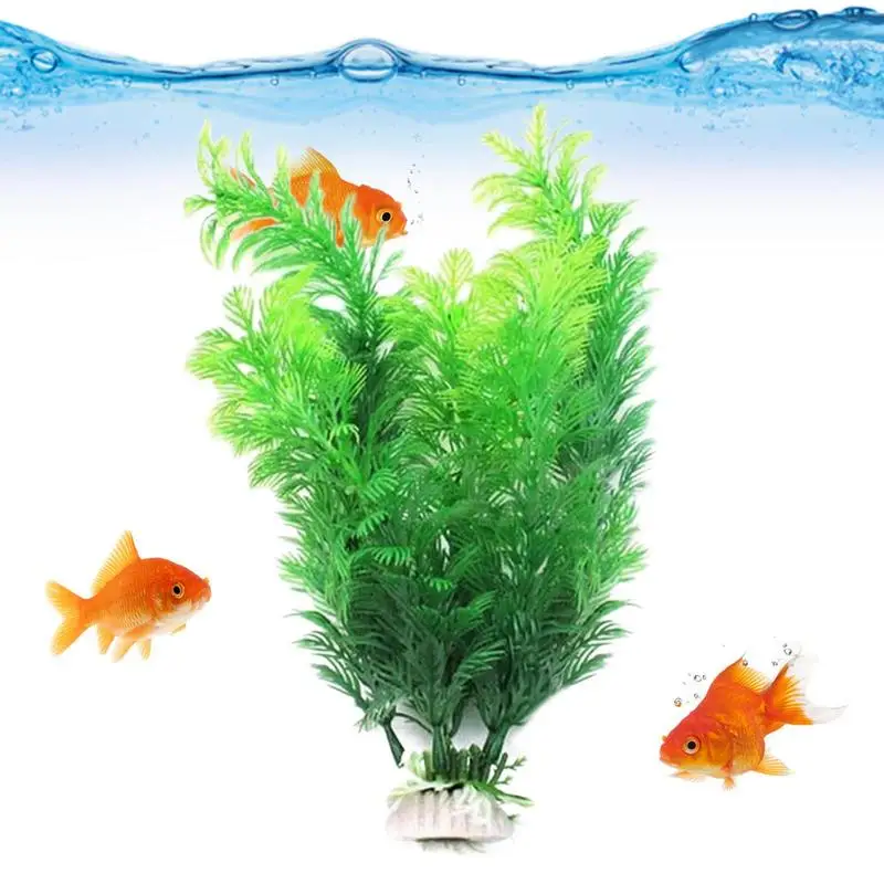 Искусственные аквариумные растения, имитация аквариума, зеленая трава для лягушек, змей, хамелеоны, большой декоративный аквариум