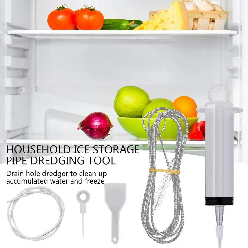 5 шт./компл. очиститель для сливного отверстия холодильника кухонный шприц шланг
