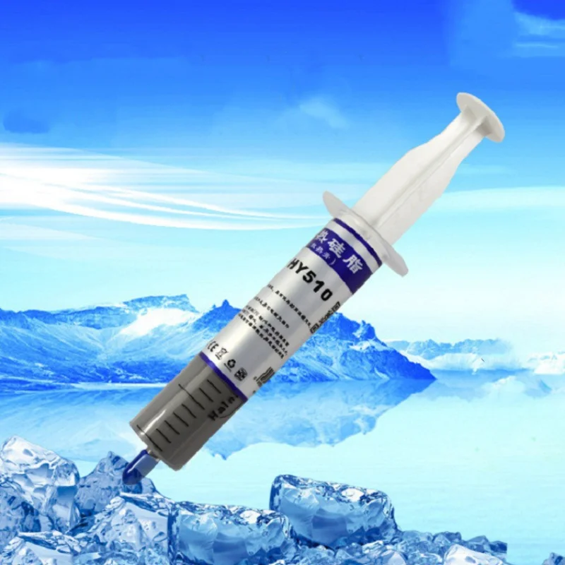 

1 шт. 10 г/30 г HY510 силиконовая термопаста, Термотрансферная смазка, радиатор ЦП, графический процессор, чипсет, охлаждающий шприц для ноутбука, компьютера