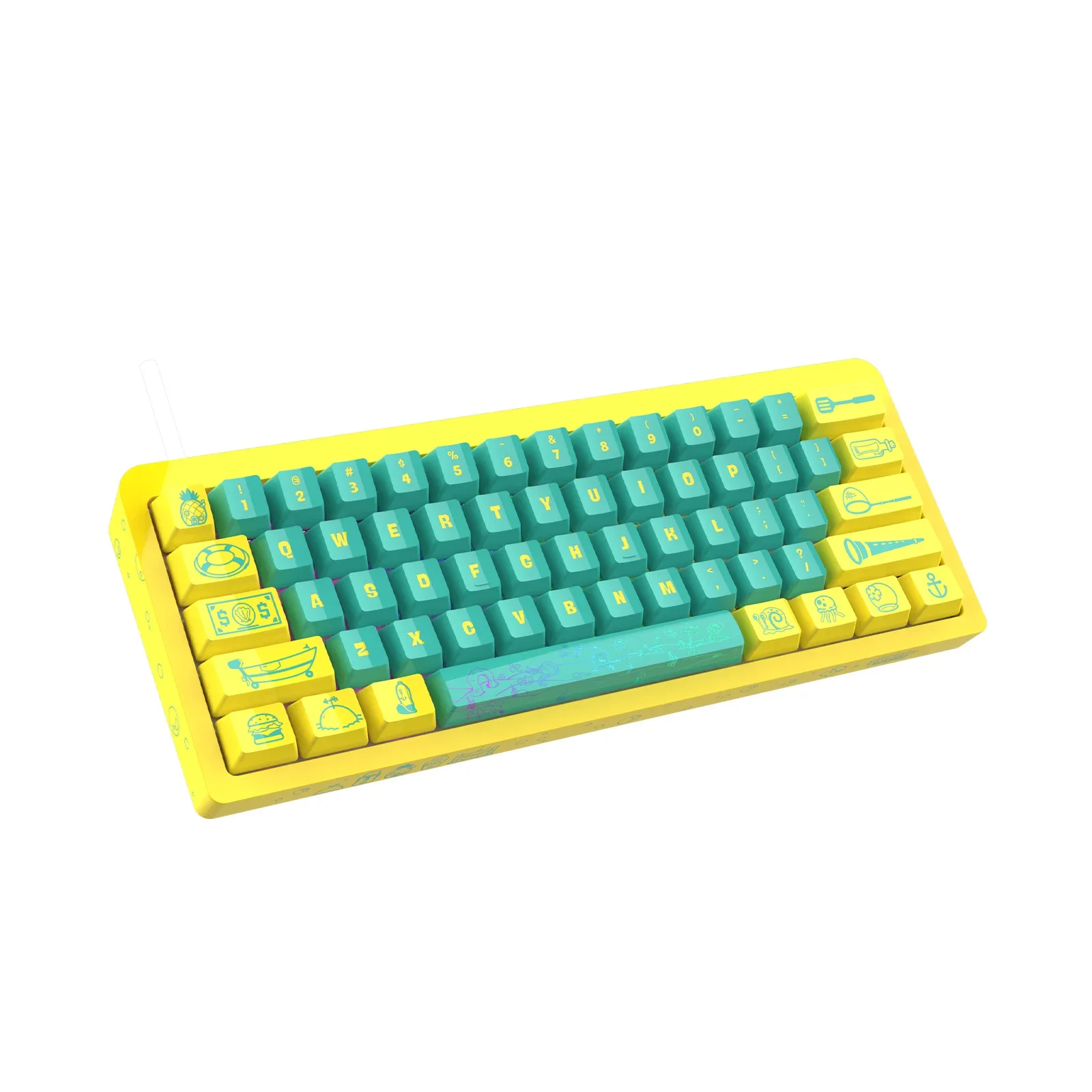TOPSTYLE TKB-K1Y Проводная игровая клавиатура Компьютерная RGB Mini 61-клавишная