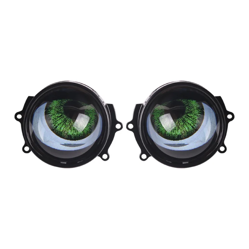 Фото NXY NX65 LED Demon Eye 3 дюйма 12В 30Вт RGB с управлением через приложение H4 H7 H11 9005 8 режимов, автомобильные фары DRL, декоративный комплект ламп Angel Eye №3