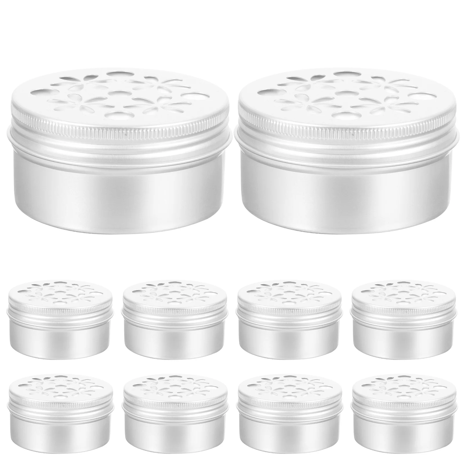 

Dog Scent Work Tins 10Pcs Dog Scent Training Kit Aluminum Smell Training Box Hollow Lids Dog Nose Training Containers Kit