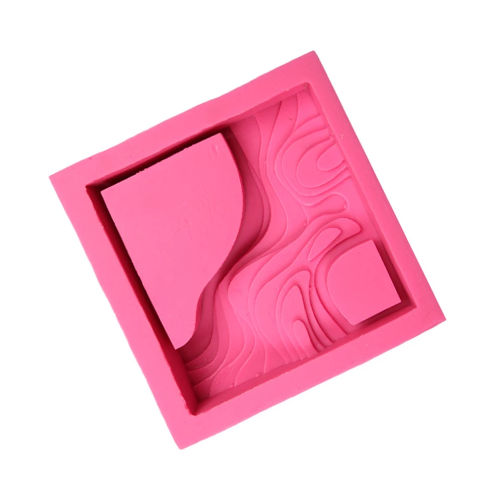

Succulent Plant Terraced Field Garden Square Shape Silicone Home Concrete Decoration DIY Practical Craft Soft Flower Pot Mould