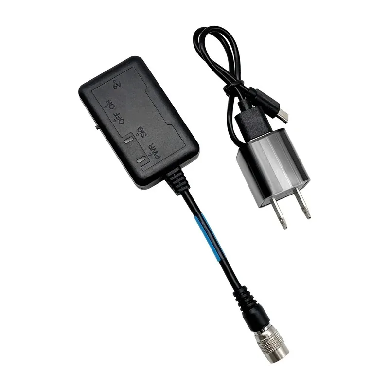 Фото 6-контактный Bluetooth-адаптер для тахеометров Topcon, Hirose, Sokkia, South с зарядным устройством и кабелем USB для передачи данных FC-24L №3