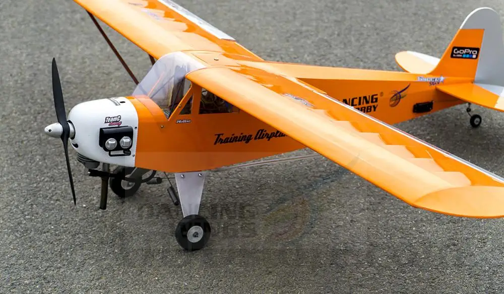 Модель самолета DW Hobby 1 8 M Piper Cub J3 70 и Balsa деревянный летательный аппарат аэромодин