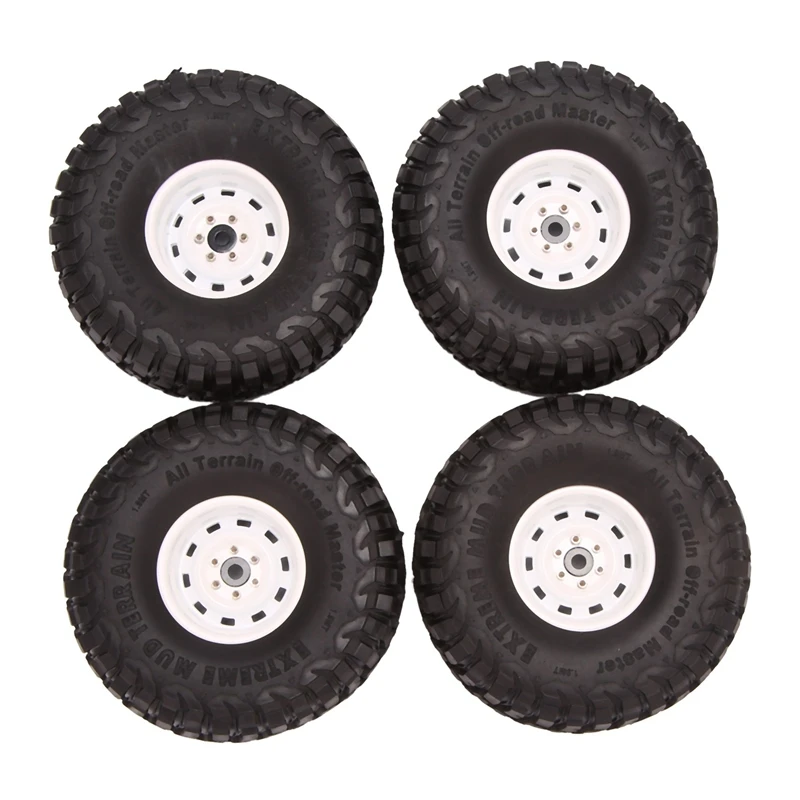 

4PCS 120Mm Rally 1.9 Beadlock Wheel Rim Tire Set For 1/10 RC Crawler Car Traxxas TRX-4 RC4WD D90 Axial SCX10