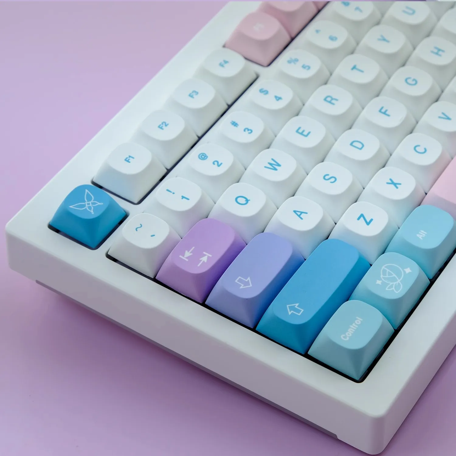 1 комплект GMK Fairy Keycaps PBT Dye Sublimation Key Caps MA Profile Keycap с переключением передач 75U 2U ISO Enter