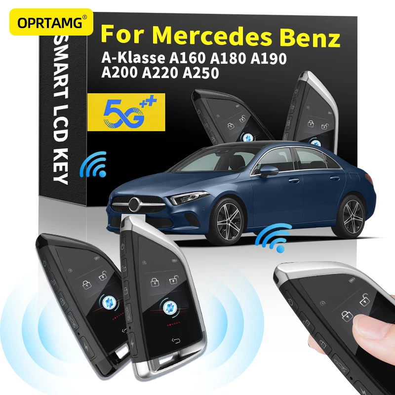 

Keyles Entry Remote Car Key Modified Smart LCD For Mercedes Benz A-Klasse A160 A180 A190 A200 A220 A250 2000-2019 2020 2021 2022