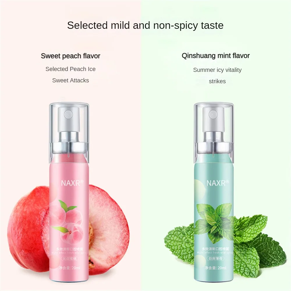 

Probiotic Breath Freshener To Remove Bad Breath Mint Peach Flavor Oral Spray Fresh Breath Spray Anti-moth / Solid Teeth 20ml