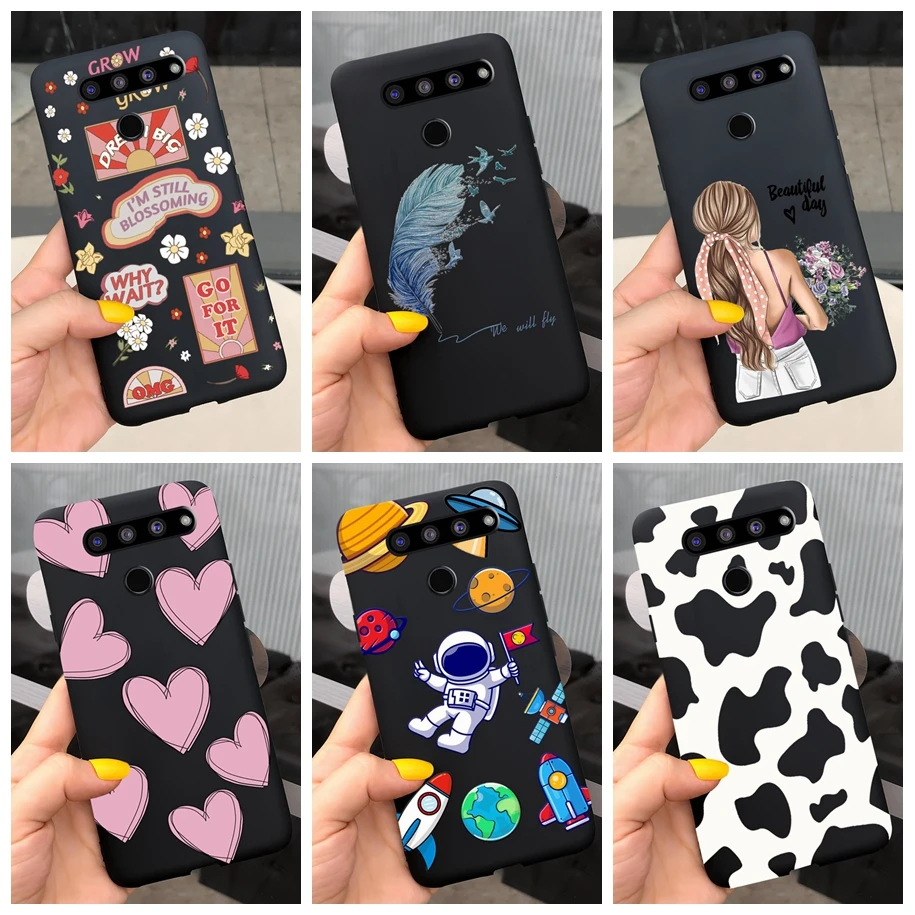 Мягкая задняя крышка из ТПУ для телефона LG V50 чехол ThinQ Lovely Cow астронавт для LG V50S ThinQ LM-V510N LGV50 V 50 ThinQ Coque