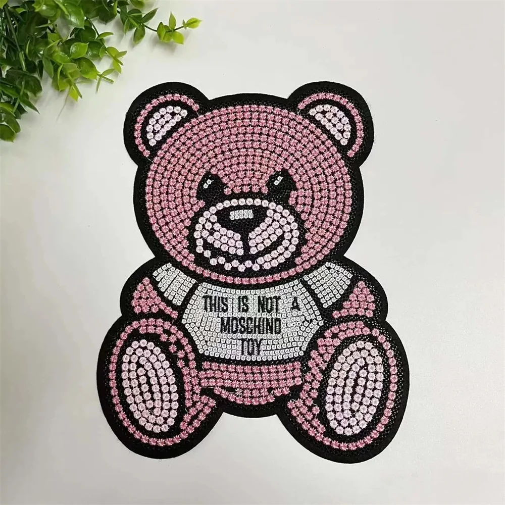 

New fashion embroidery high-grade little bear cloth paste clothes decoration accessories DIY hole paste patch paste