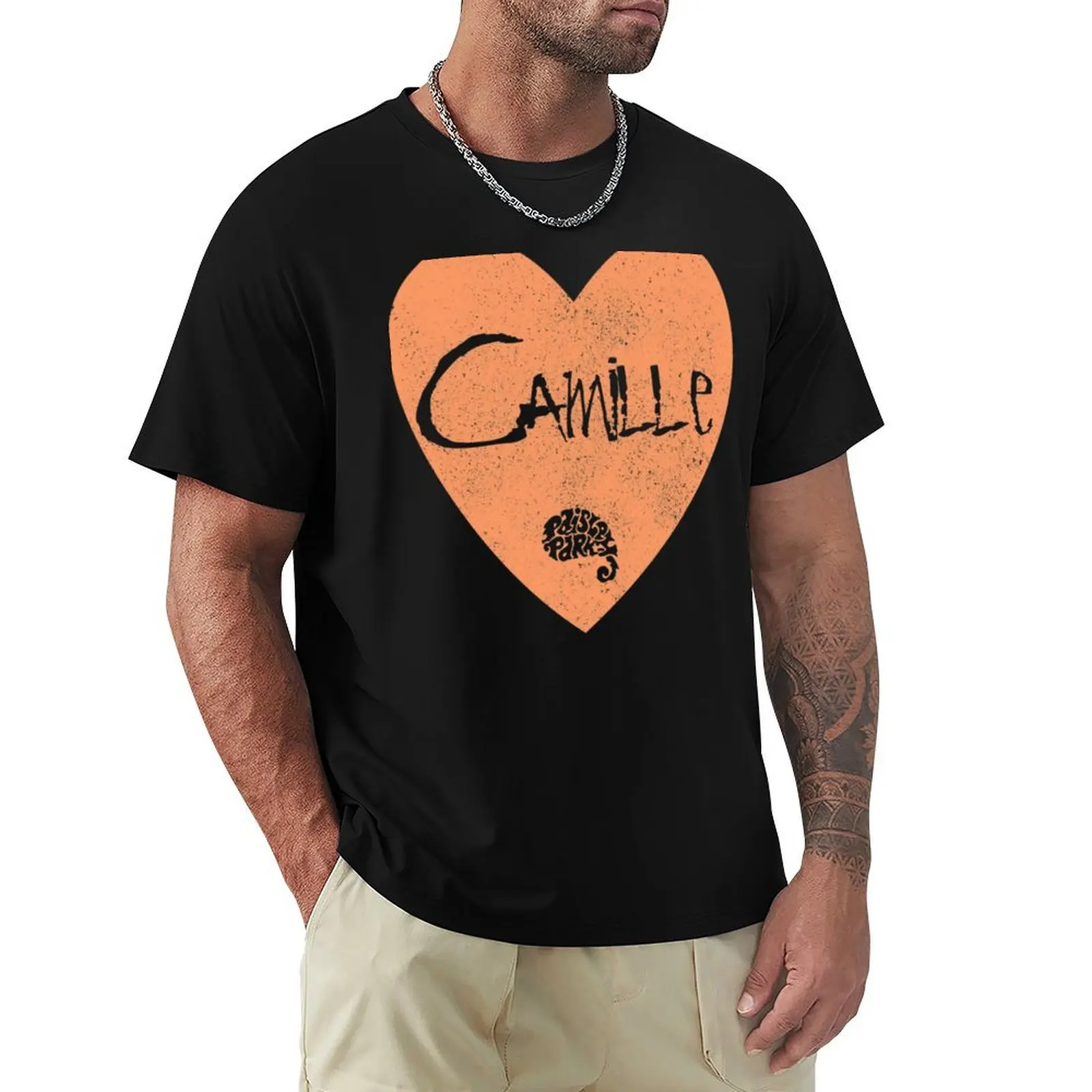 Футболка Camille [Worn Look] милая одежда спортивные футболки с рисунком для фанатов