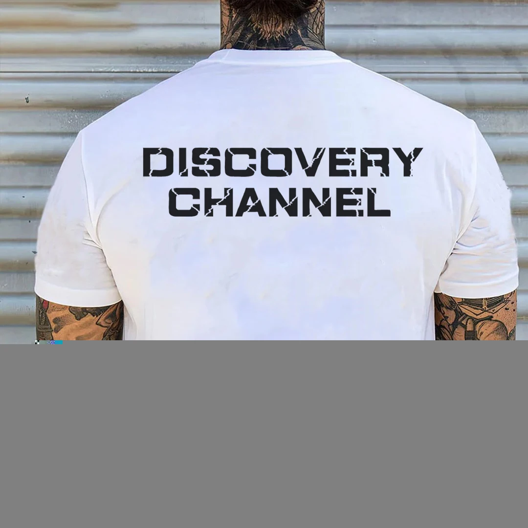 

Summer Short Sleeve T-shirt Mesh Ice Silk Shirt Discovery Channel Men's Short Sleeve Quick Drying T-shirt Sports Running T-shirt