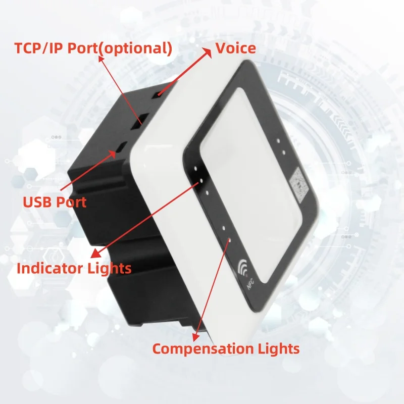 ZK QR500 QR-считыватель RFID-считыватель QR Интеллектуальный контроль доступа 13 56 МГц NFC