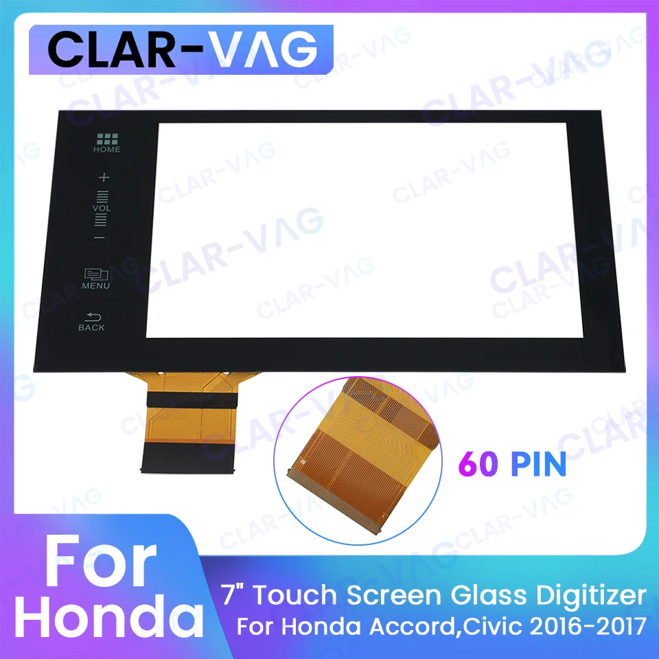 Оригинальный 7-дюймовый 60-контактный стеклянный сенсорный экран LA070WV6SL01 для Honda