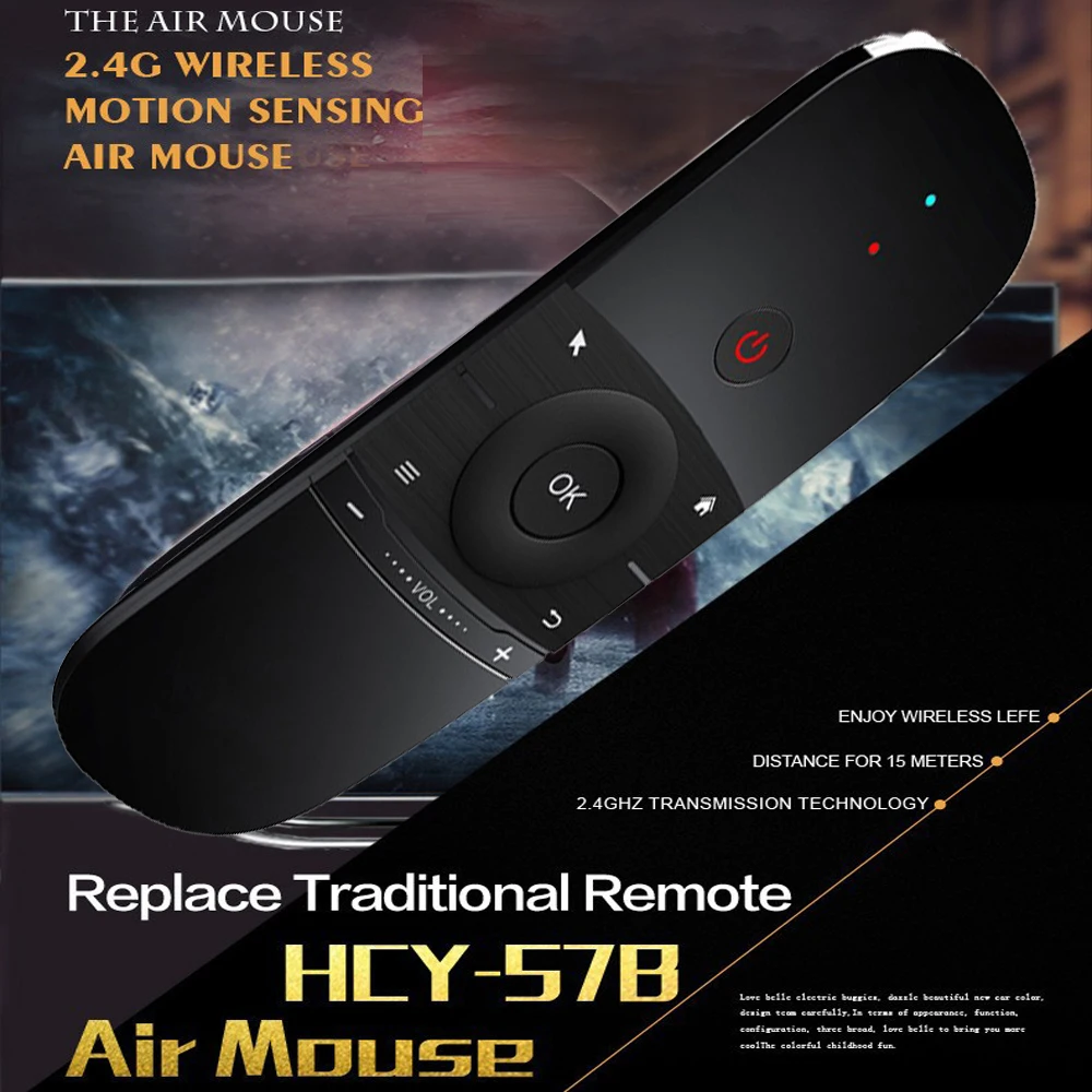 W1 Air Mouse 2 4G Беспроводная клавиатура с дистанционным управлением ИК дистанционное