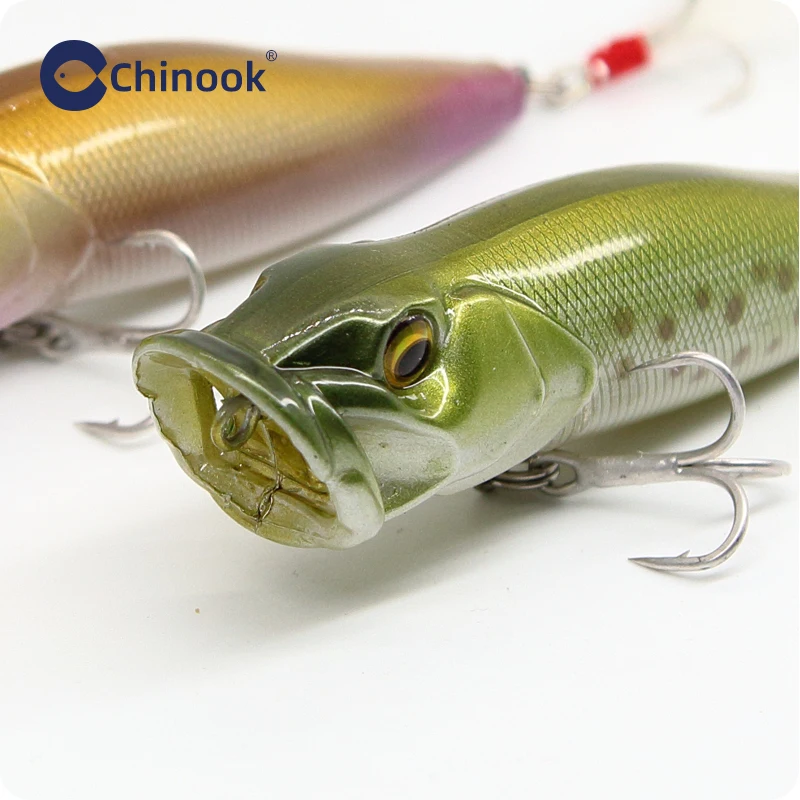 Фото Рыболовная приманка Chinook Popper 88 мм 12,5 г, поверхностная приманка, искусственная жесткая приманка для ловли басса, окуня, щуки, Buzzbait Pop Max №3