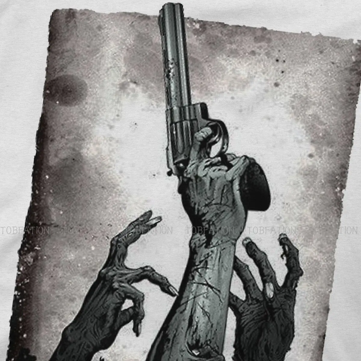 Футболка с принтом Ходячие мертвецы Рик ТВ пистолет футболка Харадзюку мужские