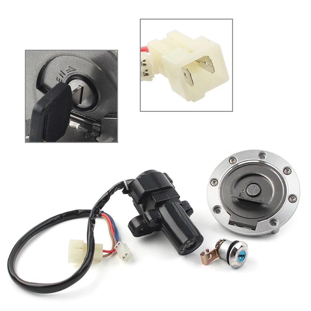

Motorcycle Ignition Switch Lock Assembly Fuel Gas Cap Key Set For Yamaha YZF R1 YZF-R1 1998 1999 2004 2005 2006 2007 2008-2012