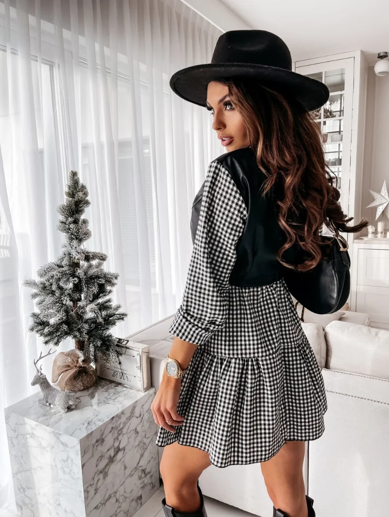 

2021 Women Casual Turn Down Collar Mini Dress Button Lady A Line Office Vestidos Autumn Long Sleeve White Pleated Shirt Dress