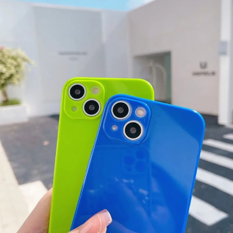 Желе флуоресцентный цветной чехол для телефона Huawei P30 P20 P40 P50 P 30 20 40 Honor 9X 8X мягкий