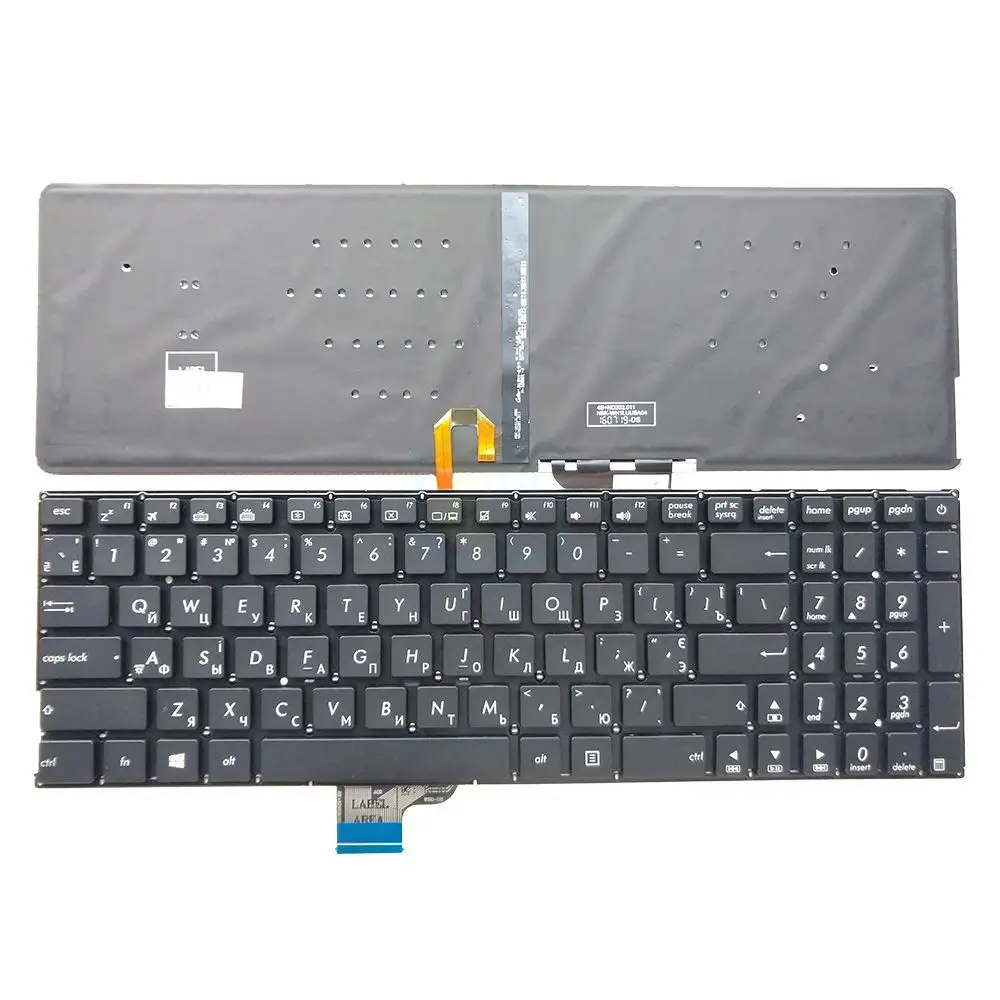 XIN-Russian-US Клавиатура для ноутбука с подсветкой Asus UX510U UX510 V510UX UX510UA V510U u5000u UX510UW