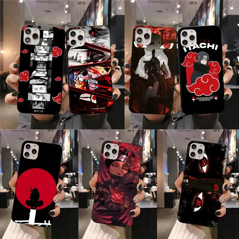 

Naruto Akatsuki Uchiha Itachi Phone Case For iphone 13 12 11 Pro Mini XS Max 8 7 Plus X SE 2020 XR cover