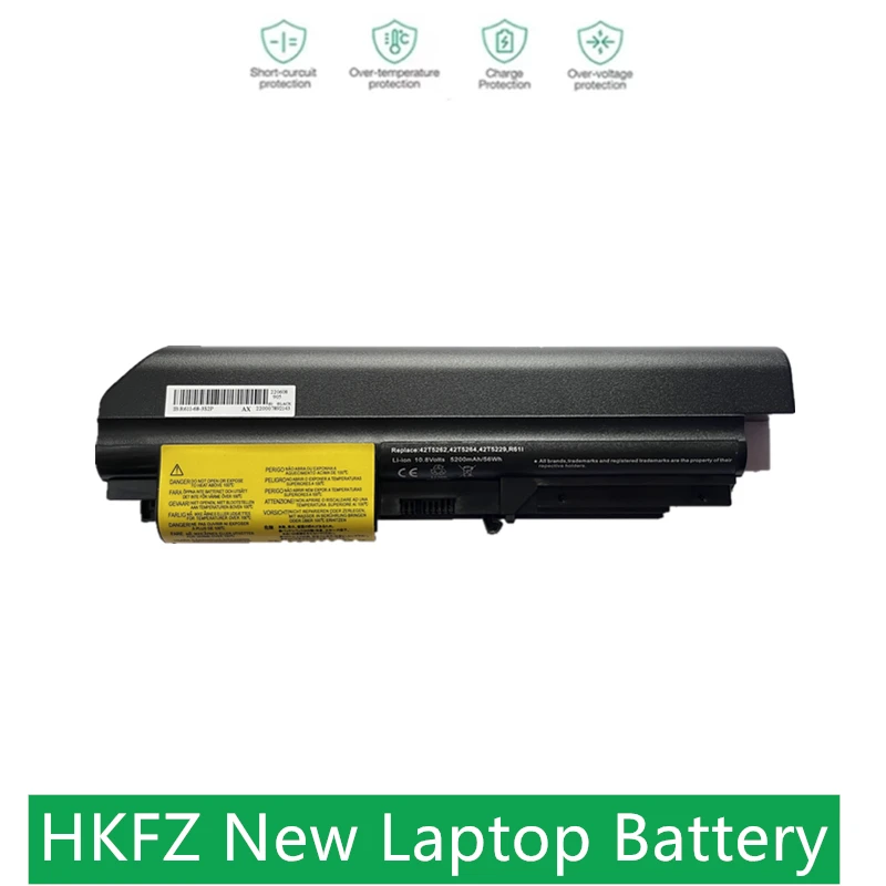 

Новый аккумулятор HKFZ для ноутбука lenovo IBM Thinkpad T61 R400 R61 R61i T400 43R2499 42T4644 42T4531 Z60t Z61t 6C