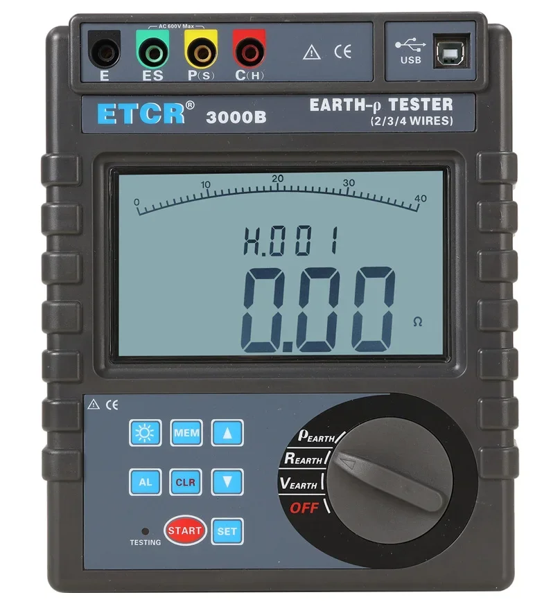 ETCR3000B Aarde немецкий технологический тестерweerstand тестер Circuit grupostand