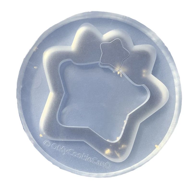 

652F Star Bowknot Holders Resin Mold Silicone Molds for Expoxy Casting Mould Gift DIY Resin Artwork Wedding Table Decoration