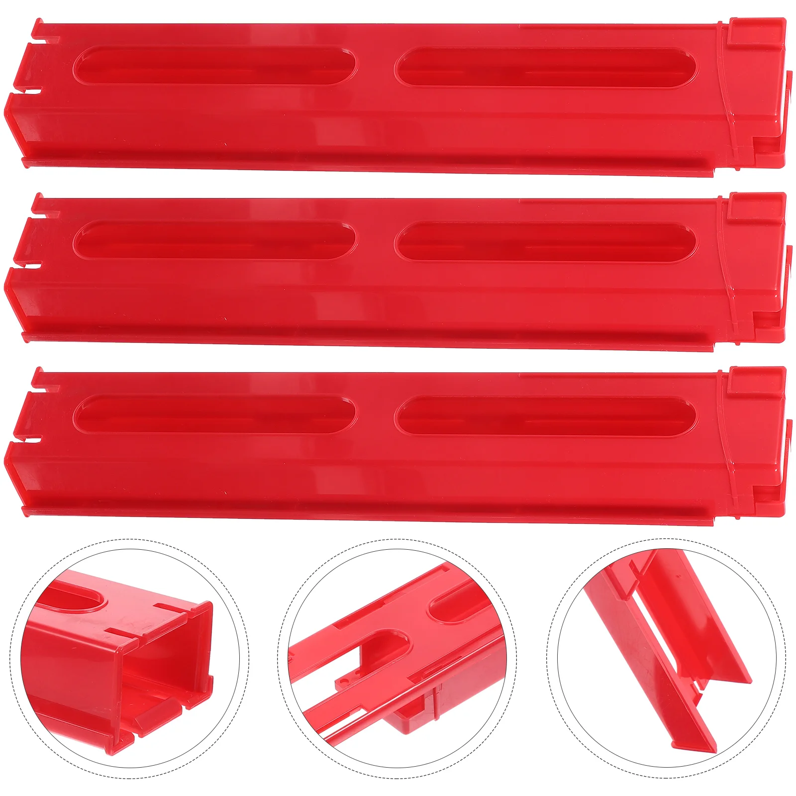 

3 Pcs Domino Card Loader Train Clips Unique Toys Props Toddler Plastic Automatic Holder Supplies Accessories